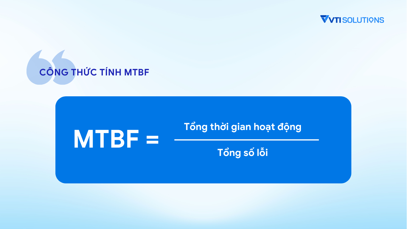 Công thức tính MTBF