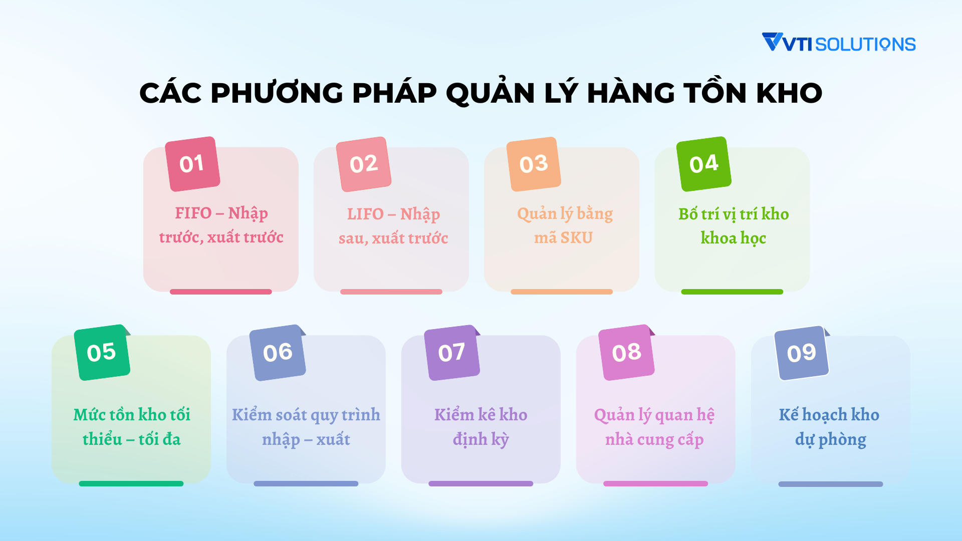 Các phương pháp quản lý hàng tồn kho