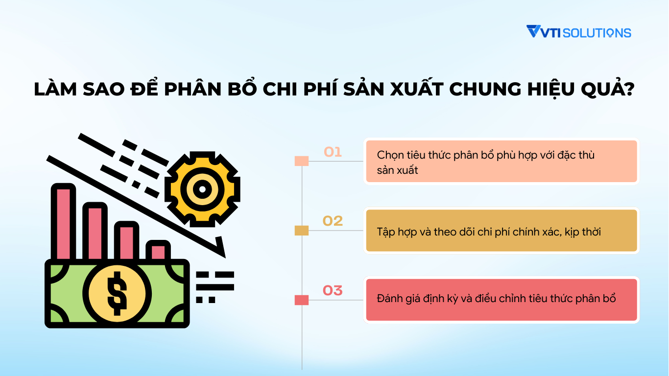 Làm sao để phân bổ chi phí sản xuất chung hiệu quả?
