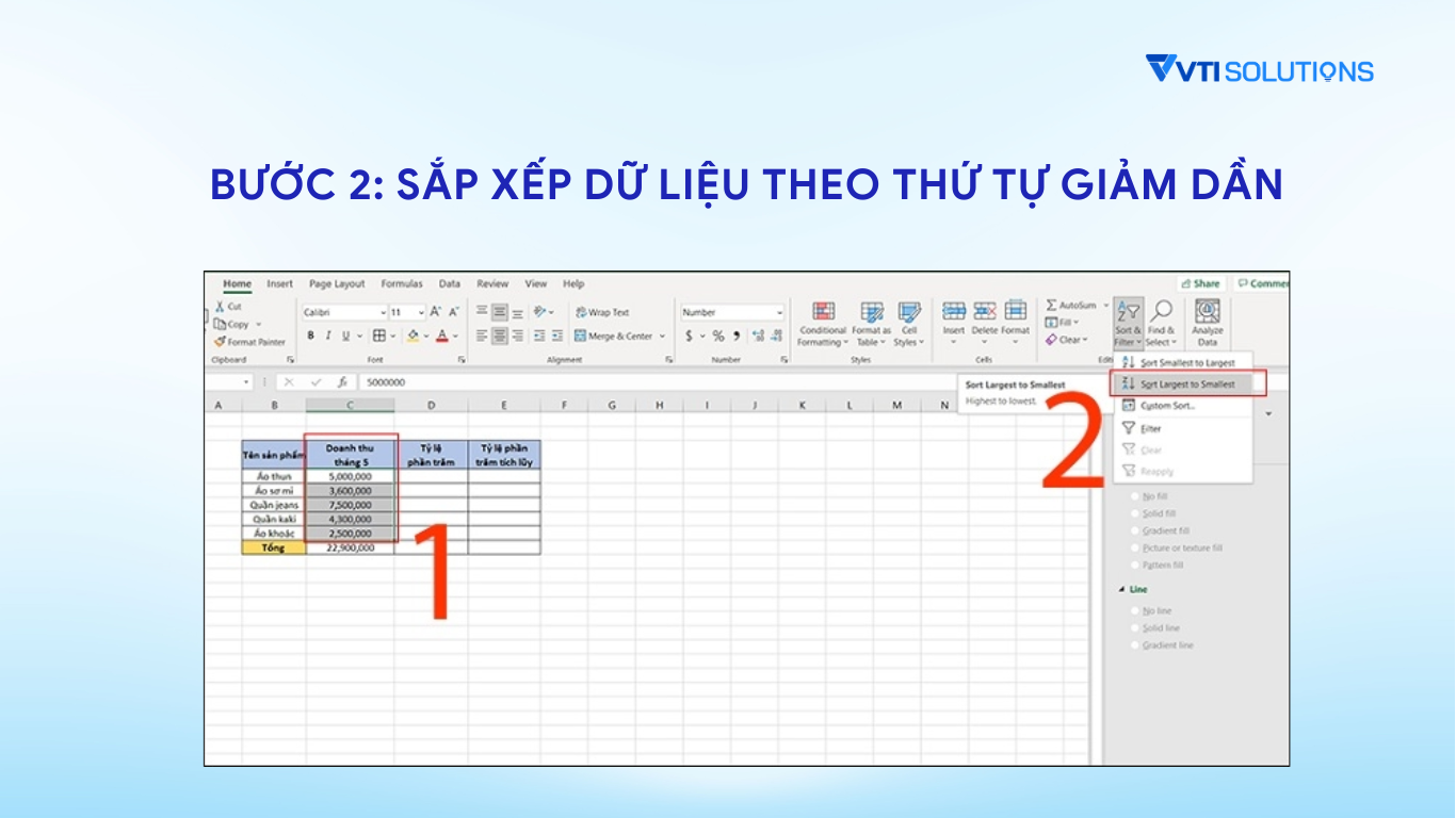 Hướng dẫn cách lập biểu đồ Pareto