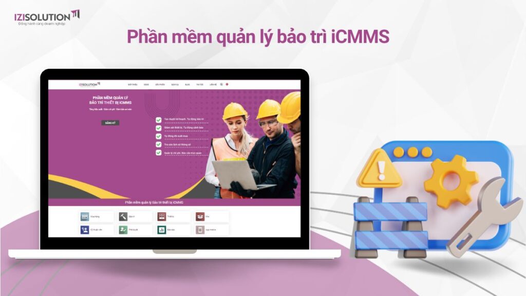 Phần mềm quản lý Bảo trì thiết bị iziCMMS