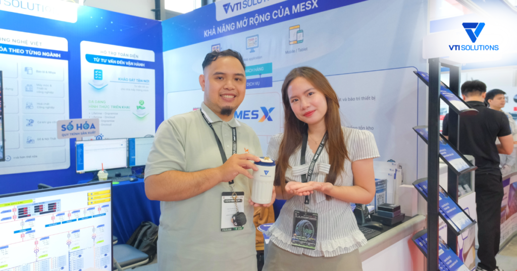 Hoạt động minigame bốc thăm trúng thưởng của VTI Solutions tại VIMF x VIAF Bình Dương 2026