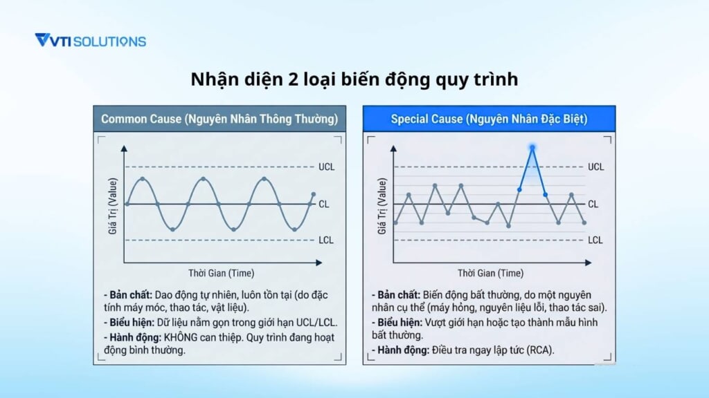 Nhận diện 2 loại biến động quy trình
