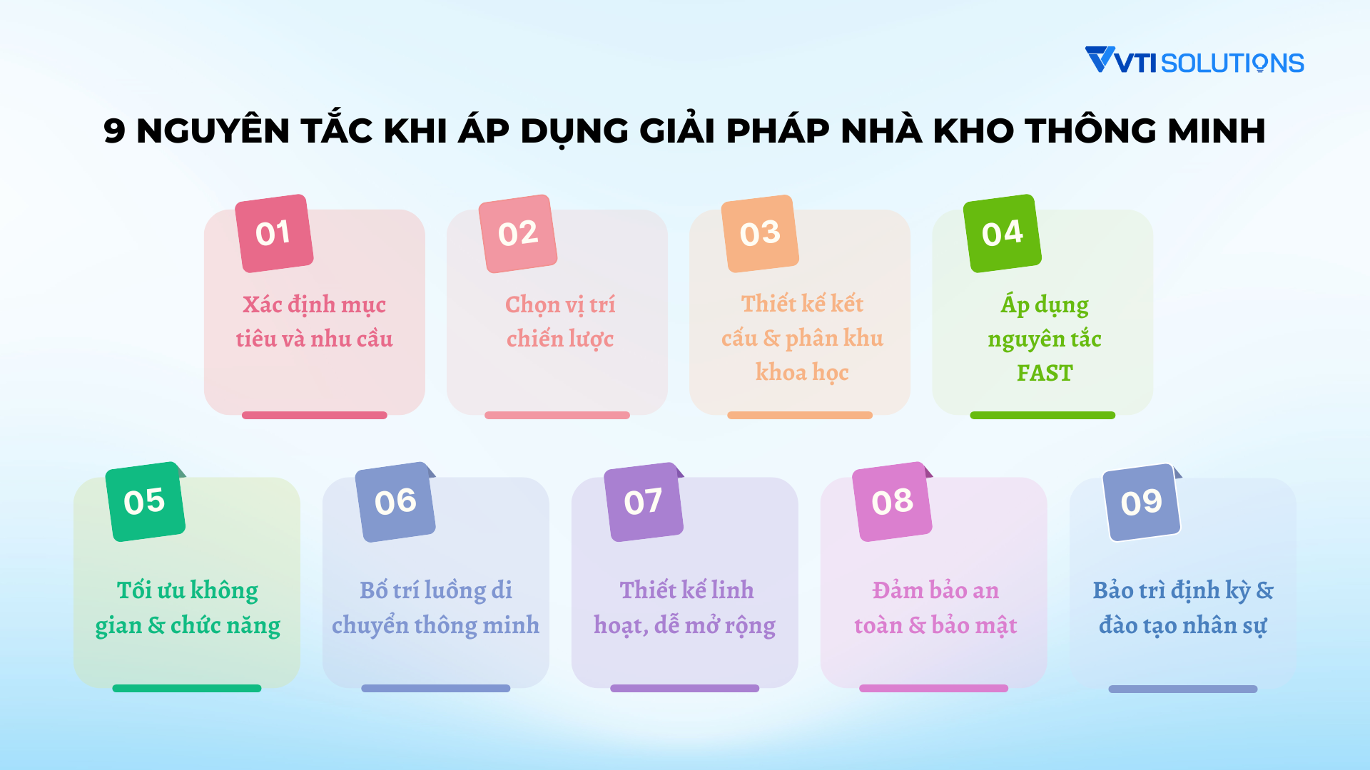 9 Nguyên tắc khi áp dụng giải pháp nhà kho thông minh