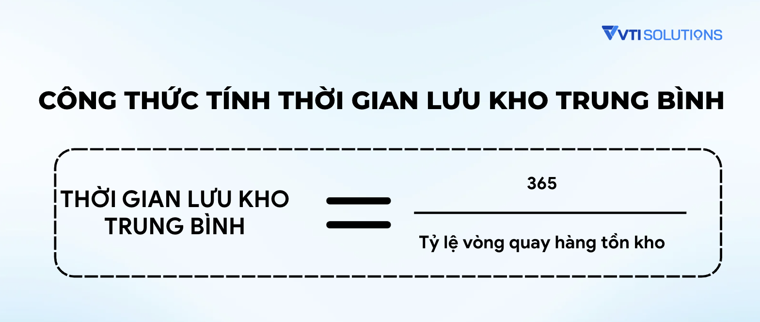 Công thức tính Thời gian lưu kho trung bình
