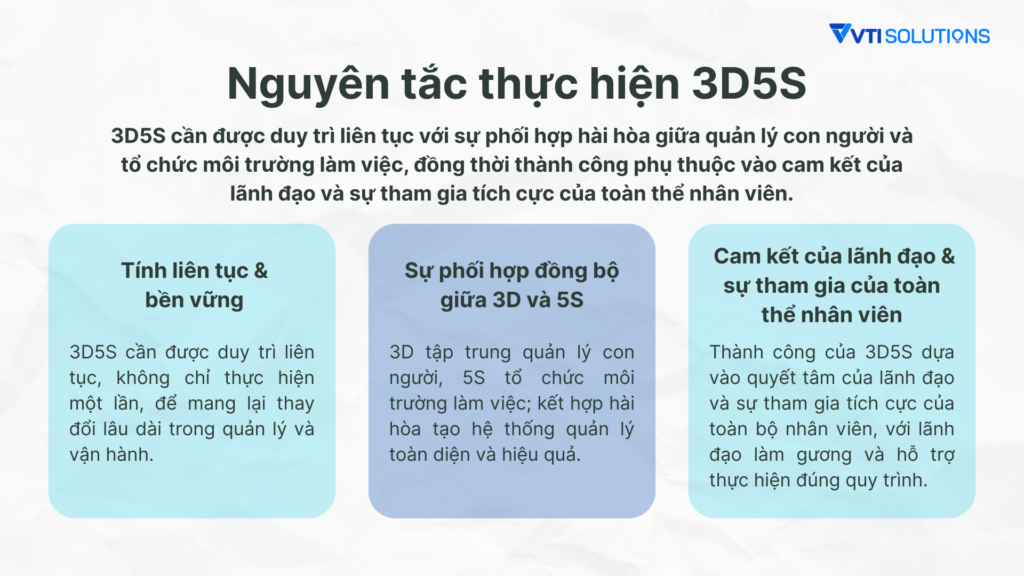Nguyên tắc thực hiện 3D5S