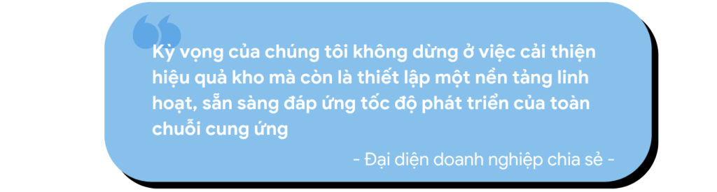 Kỳ vọng của doanh nghiệp trong việc cải tiến hiệu quả vận hành kho