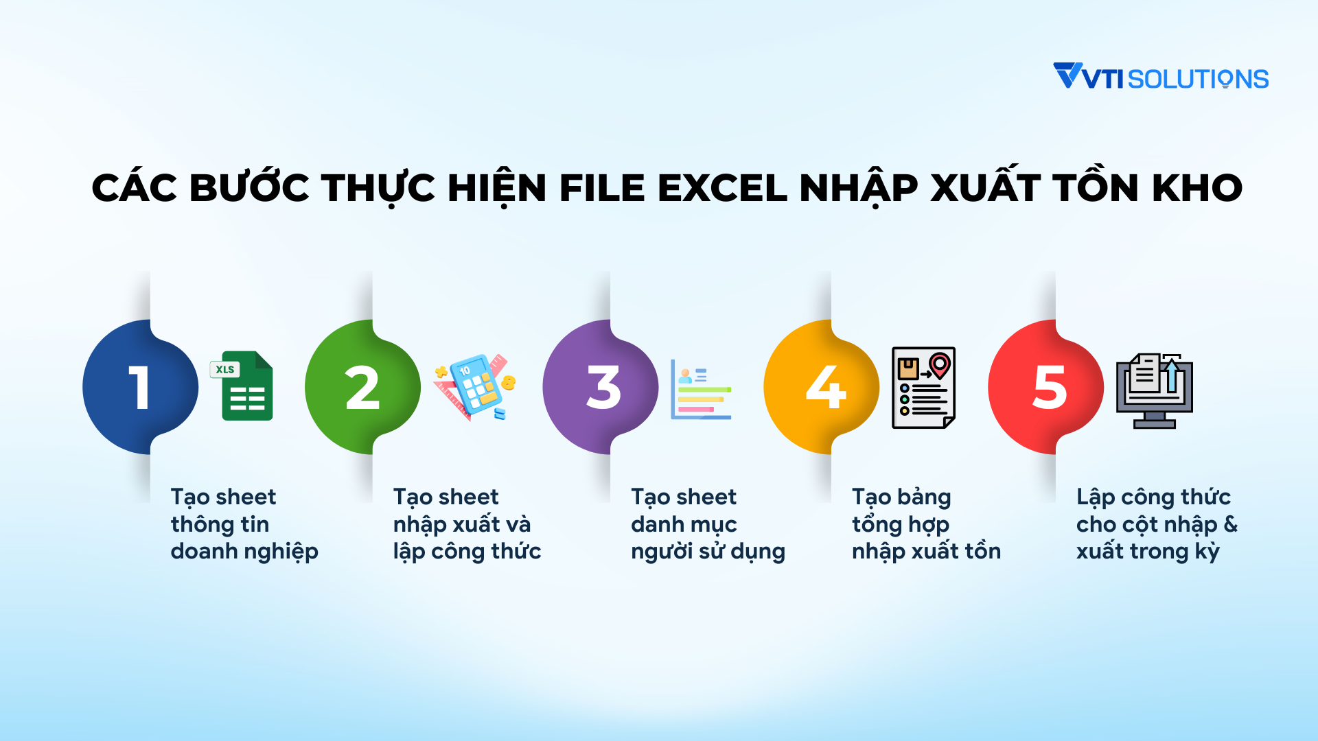 Các bước thực hiện file Excel nhập xuất tồn