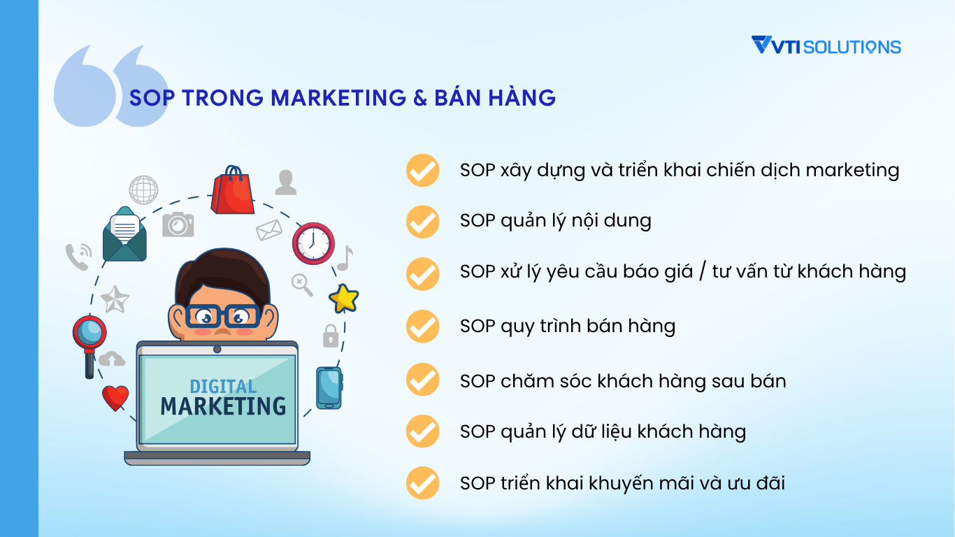 SOP trong Marketing & Bán hàng
