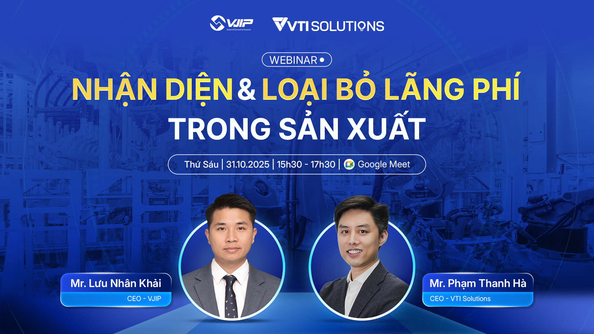 Webinar Nhận diện và loại bỏ lãng phí trong sản xuất